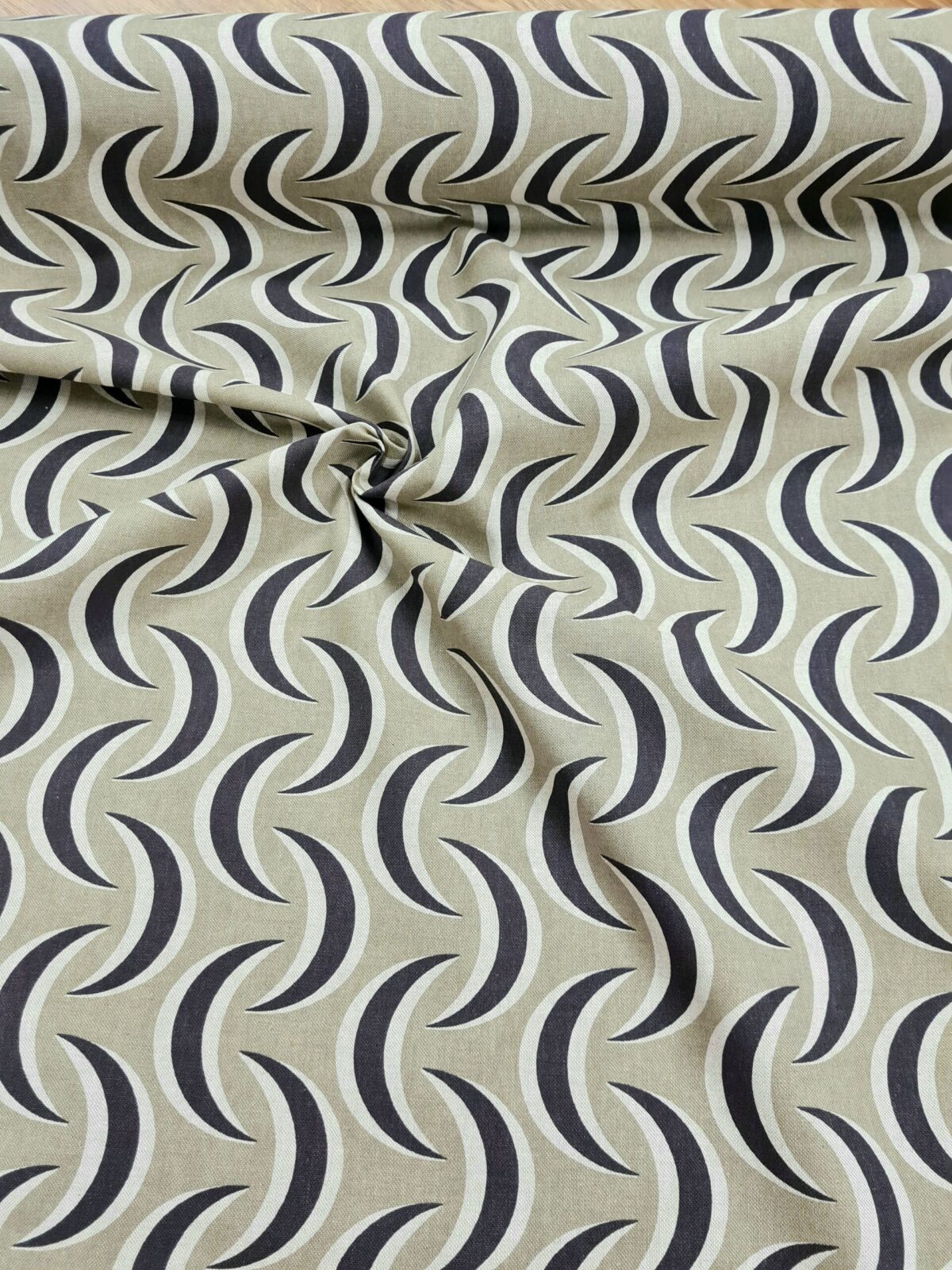 GARDINER 60-TALET RINGDE... KHAKIBEIGE/LILA/BEIGE FG 7548