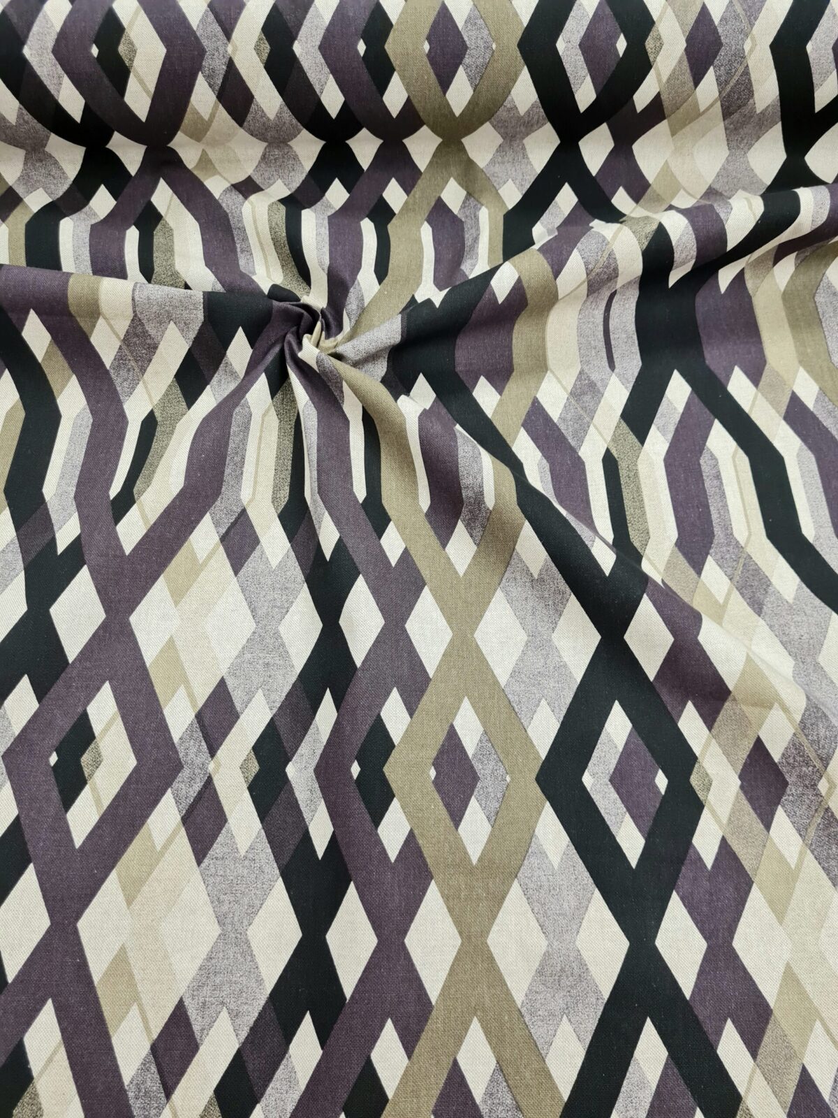 GARDINER 60-TALET RINGDE... BEIGE/LILA/SVART FG 7648
