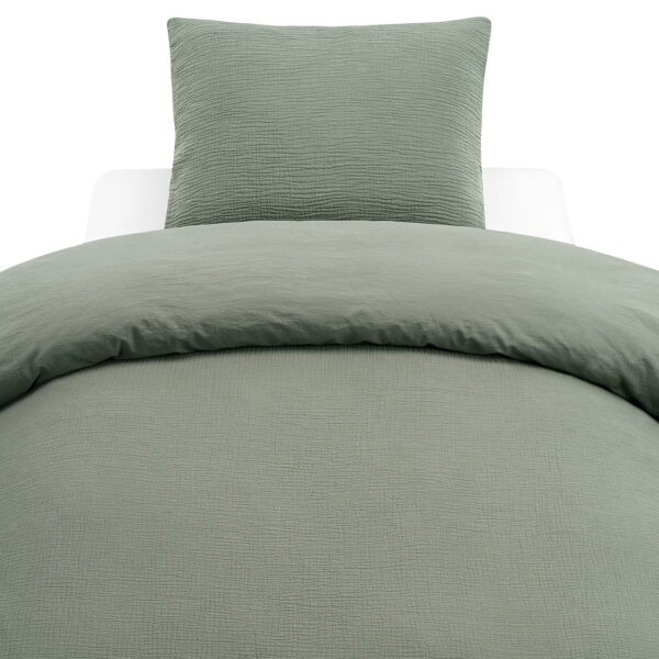 BÄDDSET ROLLING (MUSLIN) DIMMIGT SKOGSGRÖN FG 110