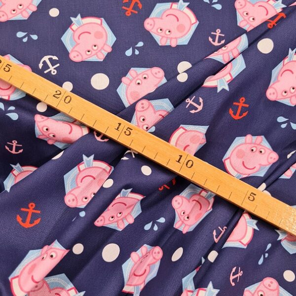 BOMULLSTYG PEPPA PIG SKEPP OCH HOJ! MARINBLÅ/ROSA FG 1