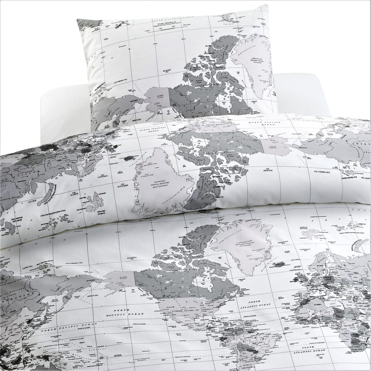 BÄDDSET BIG WORLD GRÅ/SVART/VIT FG 123