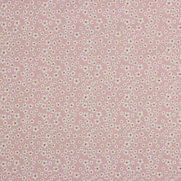 BOMULLSTYG VINTAGE COTTON FLOWER GAMMALROSA/VIT/BRUN FG 2