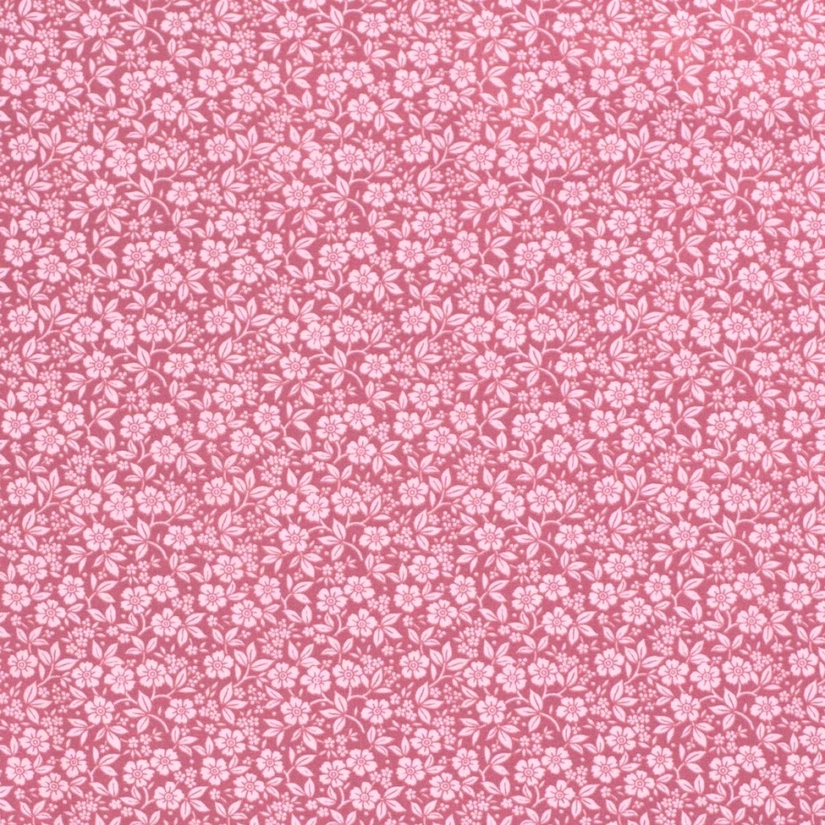 BOMULLSTYG TON I TON-BLOMMAN ROSA/ROSA FG 12