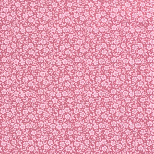 BOMULLSTYG TON I TON-BLOMMAN ROSA/ROSA FG 12