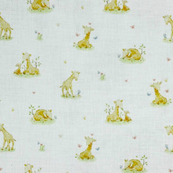 MUSLIN EKO GIRAFFMYS OFF WHITE/GRÖN FG 1