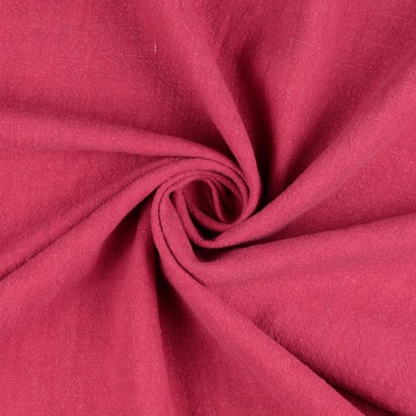 STENTVÄTTAT LIN HALLONROSA FG 3021