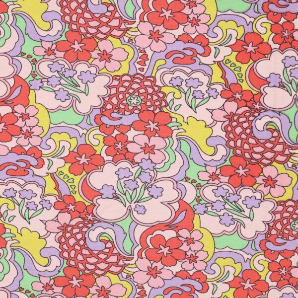 JOGGING HAV AV BLOMMOR ROSA/LILA/KORALL FG 3