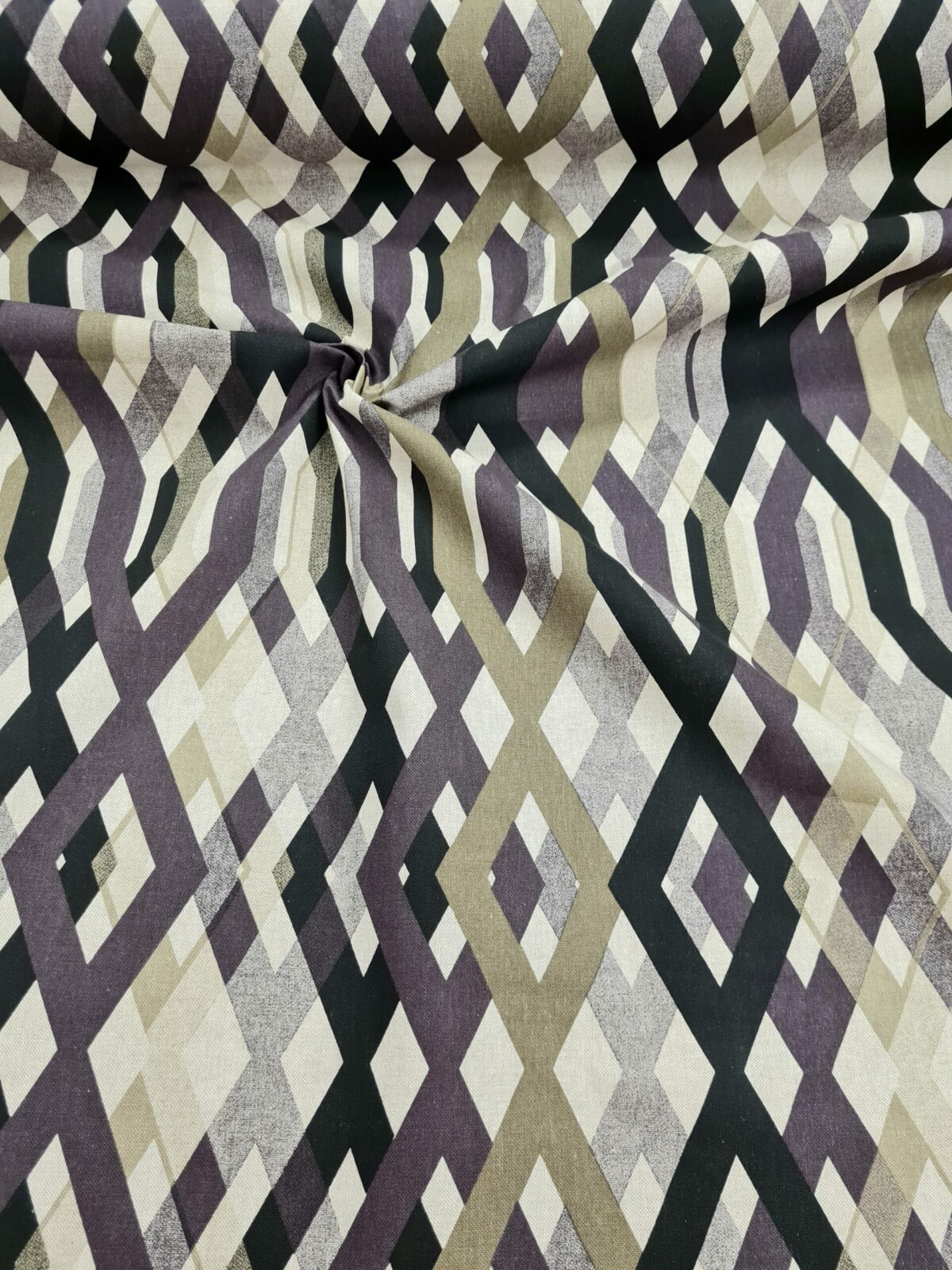 GARDINER 60-TALET RINGDE... BEIGE/LILA/SVART FG 7648