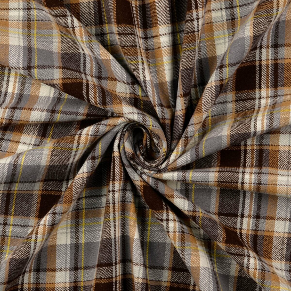Flanell Älskade rutan brun/beige fg 0801 - Bild 3