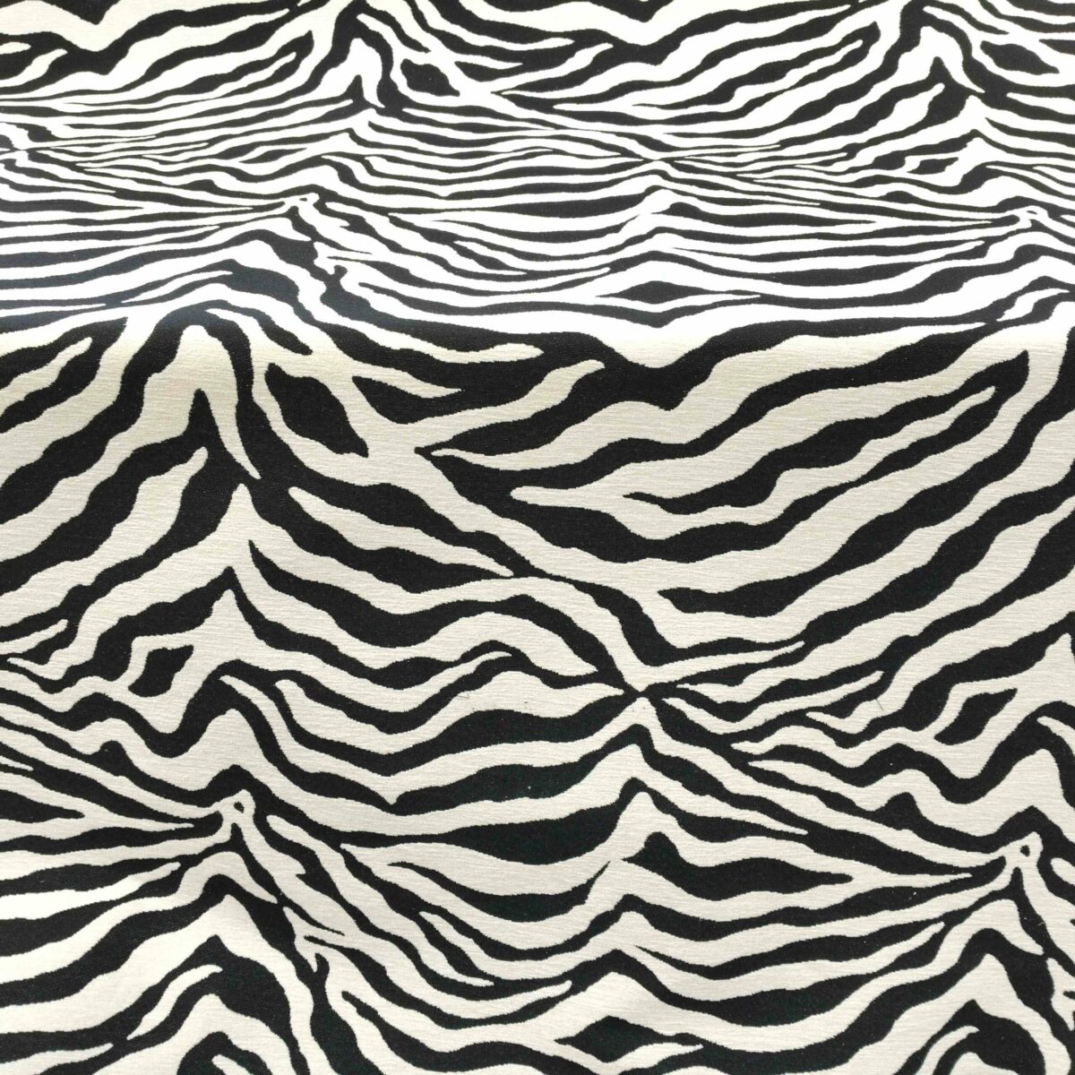 Möbeltyg Chenille-Zebra svart/offwhite