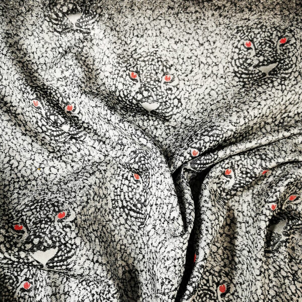 MÖNSTRAT MÖBELTYG JAQUARD LEOPARD SVART - Bild 2
