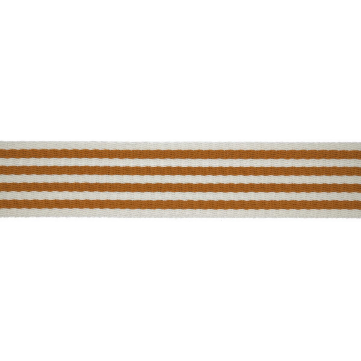 VÄSKBAND CLASSIC 40MM RANDIG GULDBRUN/VIT FG 85
