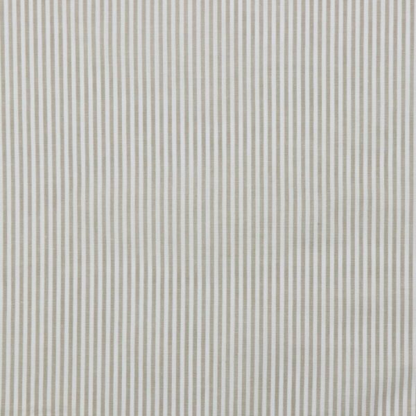 BOMULLSTYG SKJORTKLASSIKER LINNEBEIGE RANDIG FG 10034