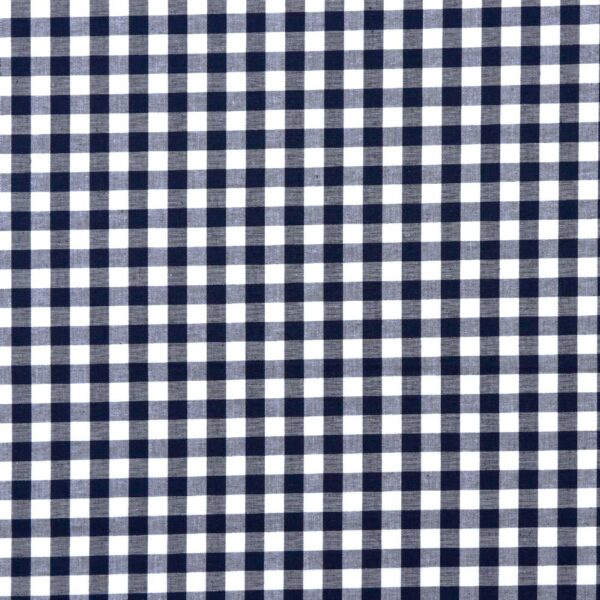 BOMULLSTYG SKJORTKLASSIKER MARINBLÅ/VIT RUTIG 10MM FG 87008