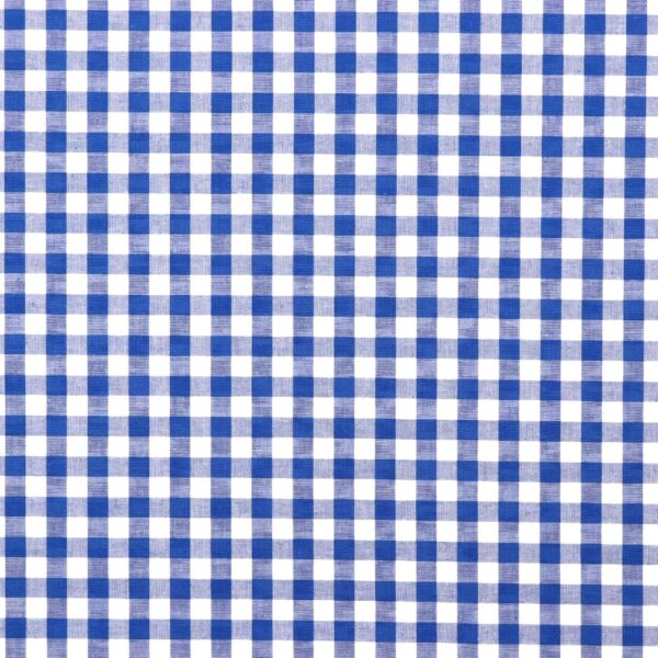 BOMULLSTYG SKJORTKLASSIKER HIMMELSBLÅ/VIT RUTIG 10MM FG 87023