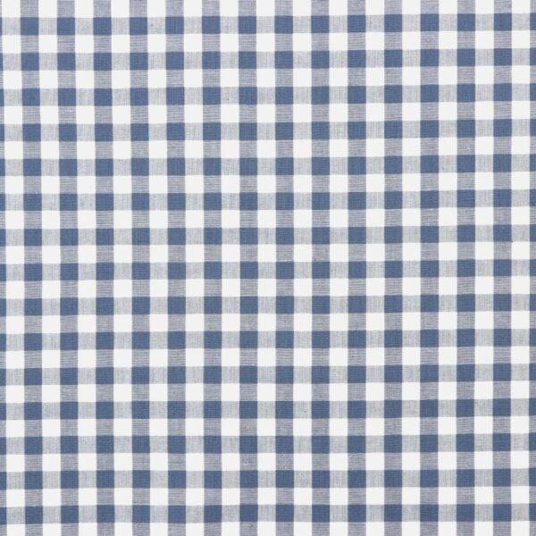 BOMULLSTYG SKJORTKLASSIKER JEANSBLÅ/VIT RUTIG 10MM FG 87047