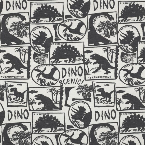 TRIKÅ DINO MÖRKGRÅ/VIT FG 1