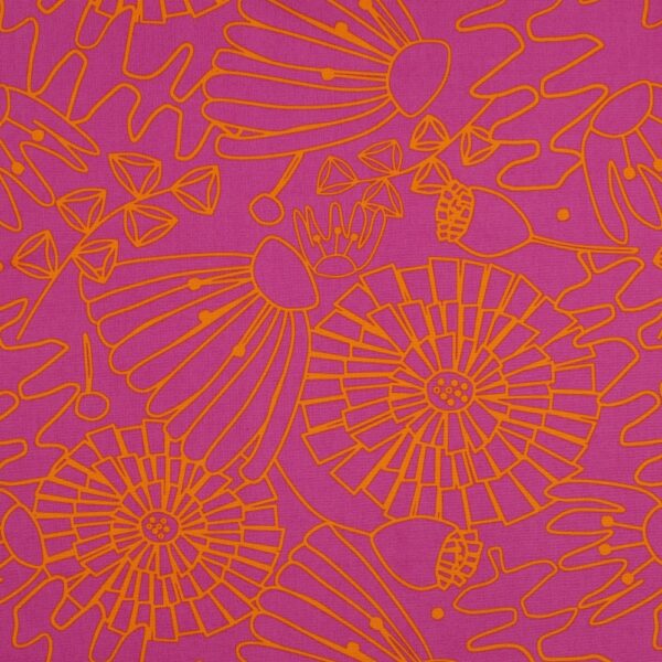 POPLIN EDEN CERISE/ORANGE FG 3