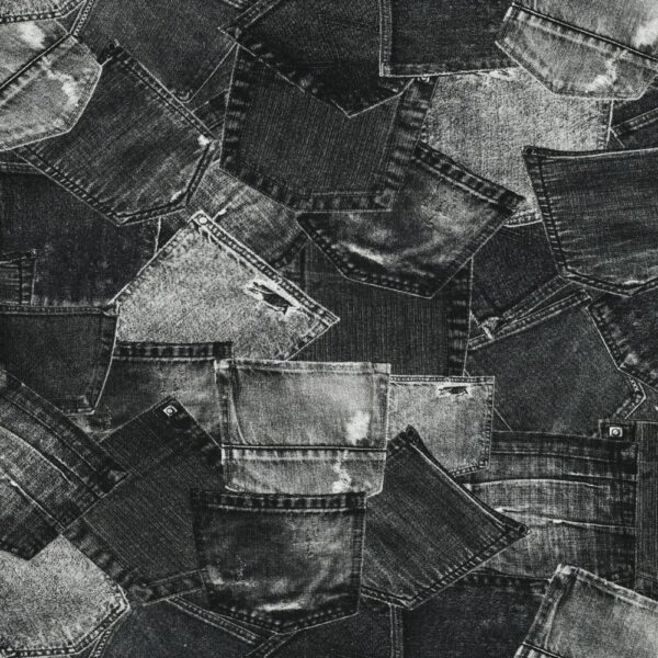 TRIKÅ JEANSFICKOR GRÅSVART FG 12