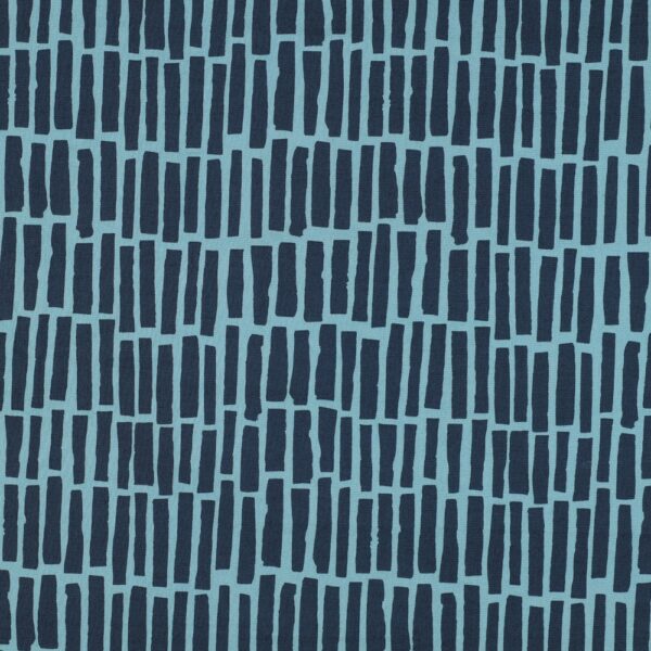 BOMULLSTYG TETRISRAND TURKOSBLÅ FG 12