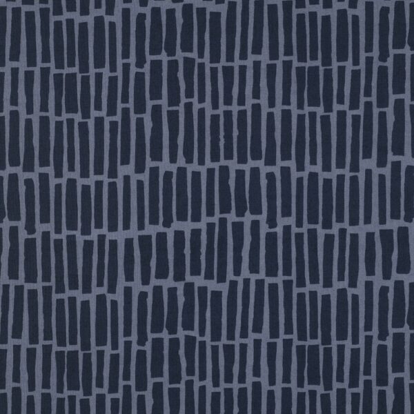 BOMULLSTYG TETRISRAND MARINBLÅ FG 14