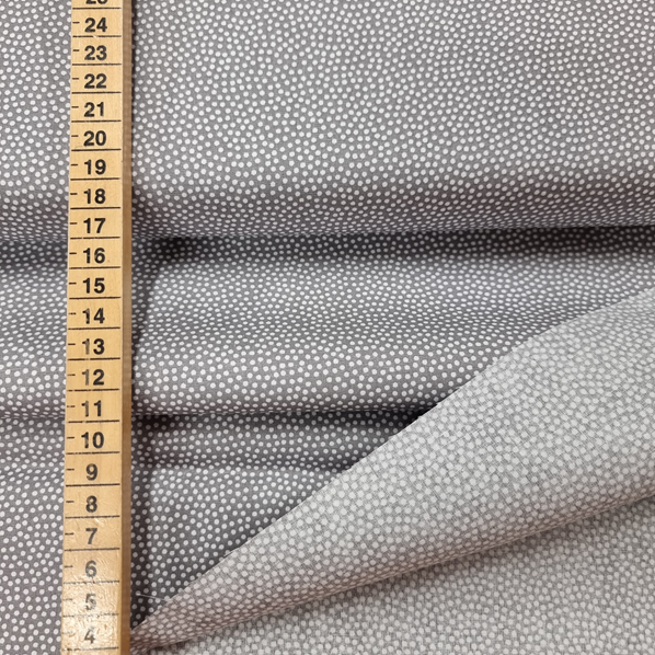 Bomullstyg Dotty grå/lj.grå fg 182