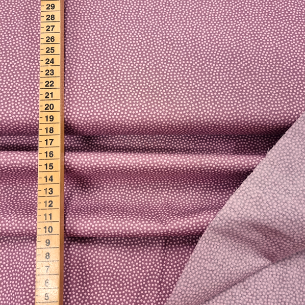 Bomullstyg Dotty ljunglila/rosa fg 436