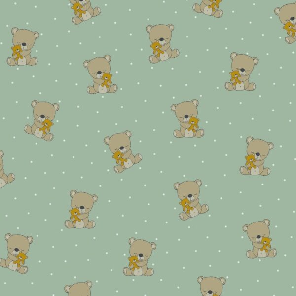 BOMULLSTYG NALLEBJÖRNSGOS DUSTY MINT FG 2