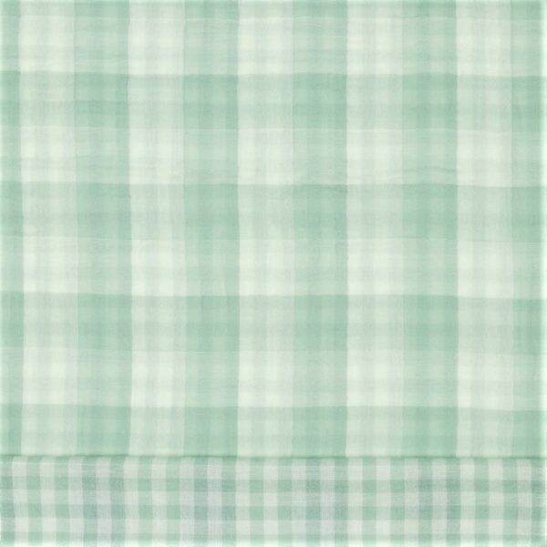 MUSLIN LILLRUTAN & STORRUTAN LJUST DIMGRÖN/VIT FG 8