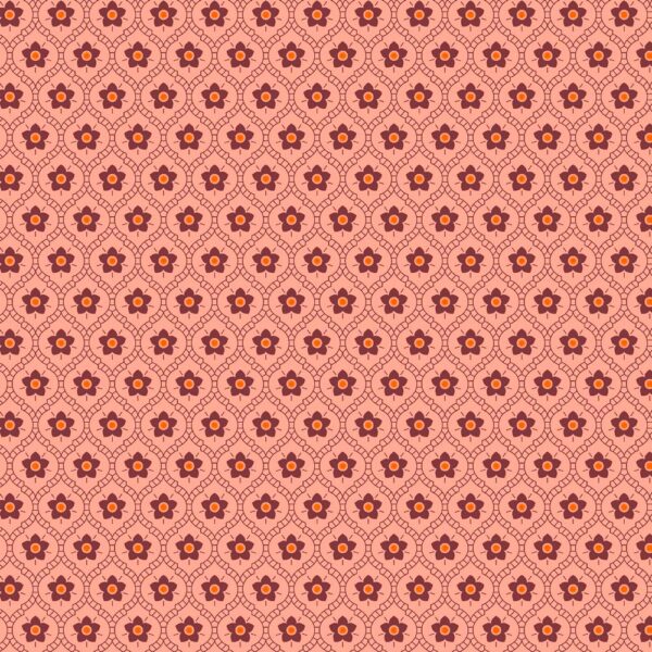 BOMULLSTYG SVUNNA TIDER GAMMALROSA/VINRÖD/ORANGE FG  6