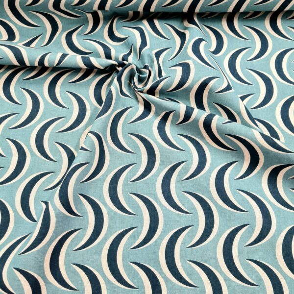 GARDINER 60-TALET RINGDE... TURKOS/PETROL/BEIGE FG 7524