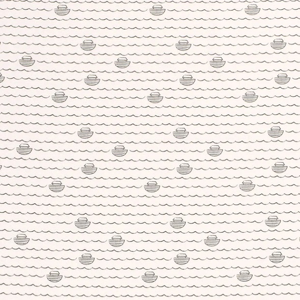 TRIKÅ HOPPLA GRAFISK BÅTUTFLYKT SVART/VIT FG 51