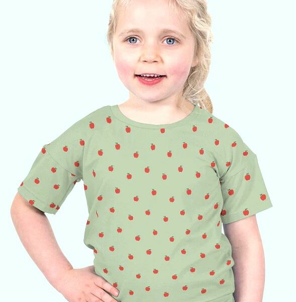 TRIKÅ VINTAGE APPLE GRÅGRÖN/RÖD FG 22