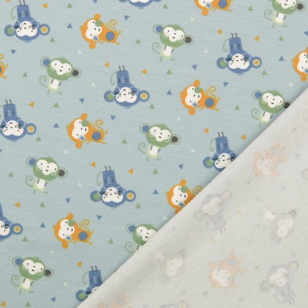 TRIKÅ GOSAPAN LJUSBLÅ/DIMGRÖN/LJUS PERSIKA FG 6