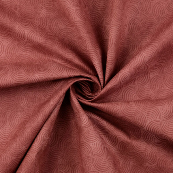 Bomullstyg Quilt-geometri dimmig vinröd fg 5023