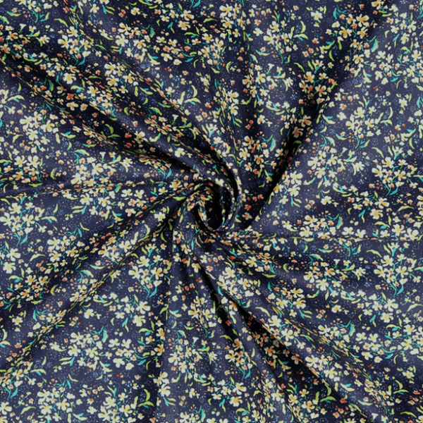 BOMULLSTYG PRICKBLOMMA MARINBLÅ FG 0804