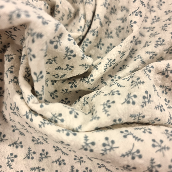 Bäckochbölja Vintage flower dimblå/off white fg 5