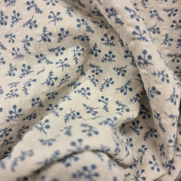 Bäckochbölja Vintage flower blå/off white fg 18