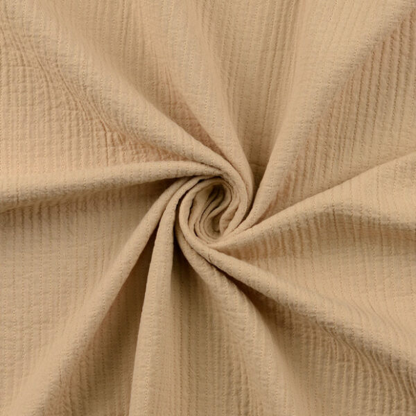 Quiltad muslin Söm sandbeige fg 5005