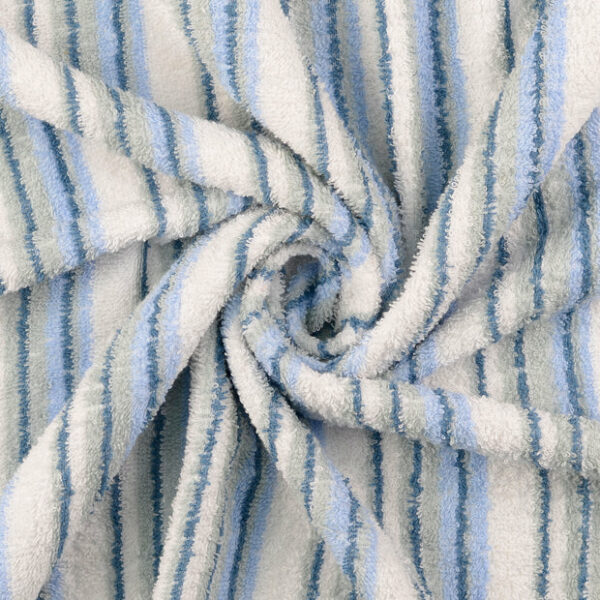 Frotté Strandranden blå/grön fg 0801