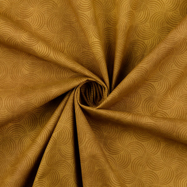 Bomullstyg Quilt-geometri ljus brun fg 3007