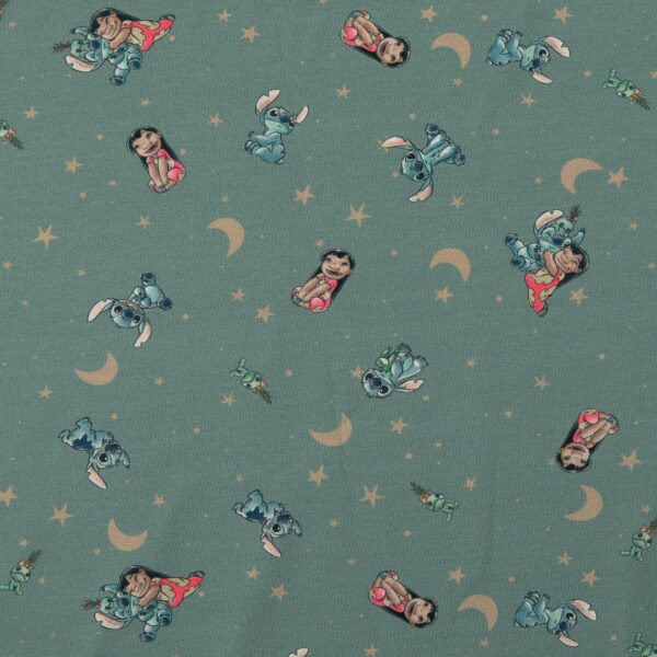 Licensetrikå Lilo och Stitch bland stjärnorna dimturkos/beige fg 2