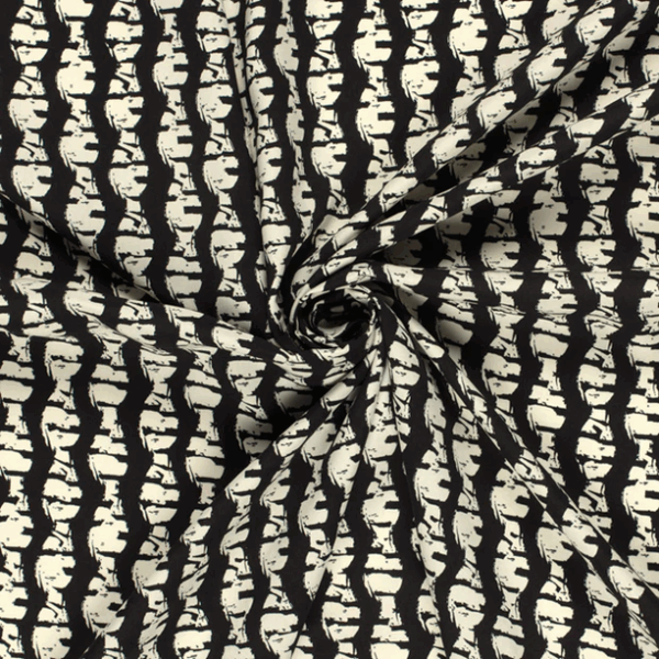 VISKOS ABSTRAKT SVART FG 69