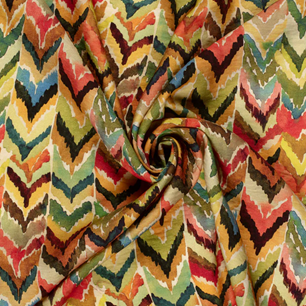 Viskosnylon Aqvarellmålning grön/gul fg 33