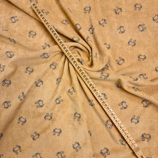 Stretchfrotté Krabborna lejongulbrun fg 253