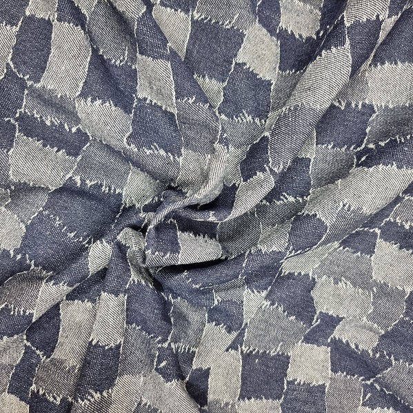 DENIM JAQUARD PATCH BLÅ FG 001