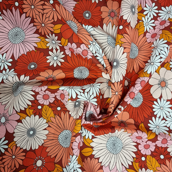 BOMULLSTYG KRYPTONIT ROSA/RÖD FG 2