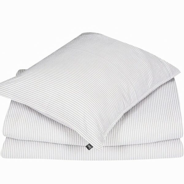 Påslakan Bäckebölja linne/vit fg 66