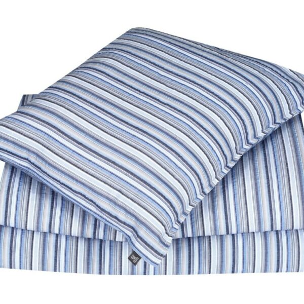 Påslakan Bäckebölja Goa blå