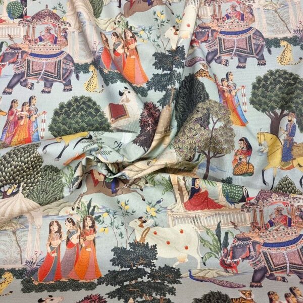 BOMULLSTYG INDISKA ADELN DUCKEGG/GRÖN/GUL